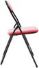 CLP Klappstuhl Felix Klappbarer mit Kunstleder PVC Sitz Gepolstert,rot/schwarz Bild 4