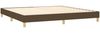 Boxspringbett mit Matratze & LED Stoff Dunkelbraun 200x200 cm, Härtegrad: H2 [3133584] Bild 5