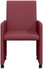 vidaXL Esszimmerstühle mit Rollen 2 pcs Weinrot 57 x 66 x 94 cm Stoff 42017810 Bild 4