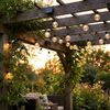 LED Solar Lichterkette, 24x Glühbirnen, Außenbereich, L460cm Bild 4