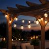 LED Solar Lichterkette, 24x Glühbirnen, Außenbereich, L460cm Bild 2