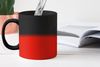 MuchoWow Tasse Rot - Farbe - Einfarbig, 1-tlg, Keramik, Farbwechsel, Kaffee Tassen, Teetasse, Zaubertasse, Geschenk Bild 3