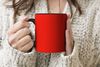 MuchoWow Tasse Rot - Farbe - Einfarbig, 1-tlg, Keramik, Farbwechsel, Kaffee Tassen, Teetasse, Zaubertasse, Geschenk Bild 4