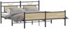 vidaXL Metallbett ohne Matratze Sonoma-Eiche 180x200 cm 3325125 Bild 3