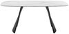 Esstisch >TOBELO< Designergestell, weiß marmoriert, Keramik - 180x76x90cm (BxHxT) Bild 5