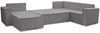 AX LIVING Ecksofas groß Lovere 314 cm – Sofa grau mit Schlaffunktion & Strukturstoff Bild 2
