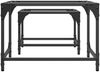 vidaXL Satztische 2 Stk. mit Glasplatte Transparent Stahl 845982 Bild 5