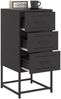 vidaXL Nachttisch Schwarz 36x39x78 cm Stahl 846578 Bild 5