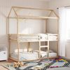 vidaXL Etagenbett ohne Matratze 90x200 cm Massivholz Kiefer 3282116 Bild 3