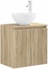 vidaXL Wandmontierte Waschtisch Sonoma-Eiche 49,5 x 41 x 64,5 cm 890394 Bild 2