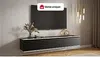 Vente-unique - ALESAR TV unit Holz, Platte SchwarzGold - B 35 cm x H 30 cm x L 170 cm Bild 2