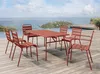 Vente-unique - MIRMANDE Garden dining set Metall Rot - B 59 cm x H 79 cm x L 56 cm Bild 3