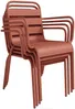 Vente-unique - MIRMANDE Garden dining set Metall Rot - B 59 cm x H 79 cm x L 56 cm Bild 5