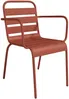 Vente-unique - MIRMANDE Garden dining set Metall Rot - B 59 cm x H 79 cm x L 56 cm Bild 4
