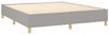 Boxspringbett mit Matratze Stoff Hellgrau 160x200 cm, Härtegrad: H2 [3128693] Bild 4