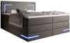 wonello Boxspringbett Detroit, Stoff Bett mit LED Beleuchtung, Bettkasten und Topper Bild 4
