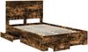 vidaXL Bettrahmen Geräucherte Eiche 120 x 200 cm Holzwerkstoff 3409680 Bild 5