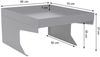 Mendler 'HWC-G60' Mähroboter Garage mit Pflanzkasten, Metall, 37 x 60 x 70 cm, Grün Bild 3