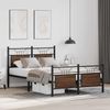 vidaXL Bettgestell ohne Matratze Braun Eiche 120x190 cm Holzwerkstoff 4106856 Bild 5