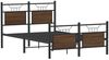 vidaXL Bettgestell ohne Matratze Braun Eiche 120x190 cm Holzwerkstoff 4106856 Bild 3