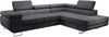AX LIVING Couch L Form Kanya Hellgrau 275cm Bettfunktion & Stauraum R Bild 2