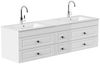 Badmöbel Milano XL Cottage Doppel-Waschbecken SoftClose weiss hochglanz : Weiss hochglanz Bild 3