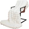 vidaXL Rutschfeste Decke aus Kunstkaninchenfell Olite 4 pcs Weiß 42021846 Bild 3