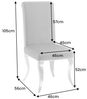 riess-ambiente Esszimmerstuhl MODERN BAROCK DELUXE grau/silber - Samt, Edelstahl, weich, zeitlos (Einzelartikel, 1 St), weiche Polsterung & Barock Design - ideal für Esszimmer & Schminktisch Bild 4