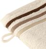 Schiesser Waschhandschuh Skyline, 5er Set, Violett, mit Webbordüre, 100% Baumwolle Creme Bild 2