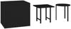 vidaXL Garten-Beistelltische 3 Stk. Schwarz Poly Rattan 3324831 Bild 2