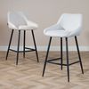 Bronx71 Barhocker Lova grau recycelter Stoff 68 cm Bild 3