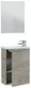 Waschbeckenunterschrank >COMPACT< (2er-Set) mit Spiegel, Alaska-Eiche - 40x58x22 (BxHxT) Bild 4