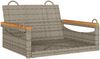 vidaXL Hängesessel Grau 63x62x40 cm Poly Rattan 368162 Bild 2