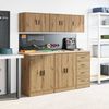 vidaXL Garagen-Wandschrank Artisan-Eiche Holzwerkstoff 860641 Bild 4