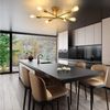 Nettlife Deckenleuchte 6 Flammig Gold E27 Metall Industrie-Deckenleuchte Vintage, LED wechselbar, für Schlafzimmer, Esszimmer, Wohnzimmer, Waschküche, Küche, Flur Bild 4