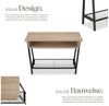 tectake Konsolentisch Beistelltisch Tralee 100x35x80,5cm (1-St, 1 tlg), Schmaler Konsolentisch im puristischen Factory-Chic Bild 2