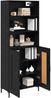 vidaXL Highboard Schwarz Eichen-Optik 69,5 x 34 x 180 cm Holzwerkstoff 3416095 Bild 3