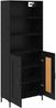 vidaXL Highboard Schwarz Eichen-Optik 69,5 x 34 x 180 cm Holzwerkstoff 3416095 Bild 5