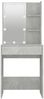 Schminktisch mit LED 60 x 40 x 140 cm Betongrau Bild 5