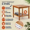 Casaria 'Washington' Beistelltisch mit 2 Ablagen, wasserfest, Akazie, 45 x 45 x 45 cm Bild 2