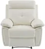 Vente-unique - VINETA Sessel Leder Weiß - B 92 cm x H 101 cm x L 99 cm Bild 2