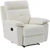 Vente-unique - VINETA Sessel Leder Weiß - B 92 cm x H 101 cm x L 99 cm Bild 3