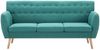 vidaXL 3-Sitzer-Sofa Stoff 172x70x82 cm Grün 247128 Bild 3