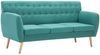 vidaXL 3-Sitzer-Sofa Stoff 172x70x82 cm Grün 247128 Bild 2