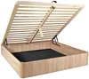 Vente-unique - TALISO Lattenrost und Bettrahmen Holz, Platte Beige - B 160 cm x H 36 cm x L 201 cm Bild 4