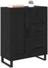 vidaXL Sideboard mit Schubladen Schwarz Eichen-Optik 69,5 x 34 x 90 cm 881647 Bild 3