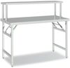 vidaXL Küchen-Arbeitstisch mit Aufsatzboard 120x60x115 cm Edelstahl 3155991 Bild 2