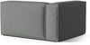 Micadoni Eckmodul Nuria 2-Sitzer Links Strukturierter Stoff Grau Bild 3