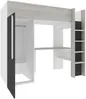 Vente-unique - NICOLAS Bett Holz, Platte GrauBeige - B 110 cm x H 183,1 cm x L 205,2 cm Bild 5