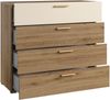 Home affaire Schubkastenkommode Bitry, Breite 100 cm, Sideboard mit Schubladen, viel Stauraum, Mehrzweckschrank fühlbare Struktur, Holzoptik Bild 4